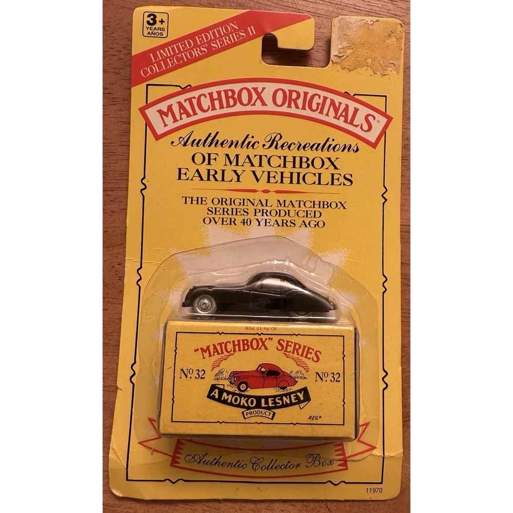 1993 Matchbox Originals‎ Moko Lesney No. 32 Black Jaguar XK 140 - NOS #11970